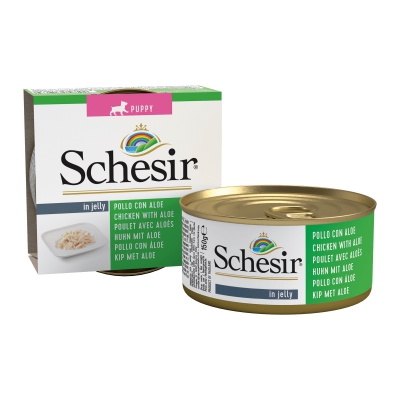 Schésir 150g Poulet aloès  Chiot en gelée