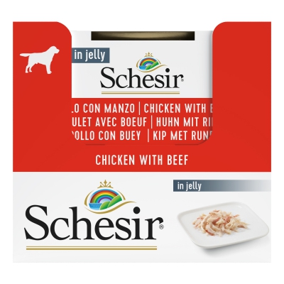 Schésir 150g Poulet boeuf  Chien en gelée