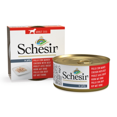 Schésir 150g Poulet boeuf  Chien en gelée