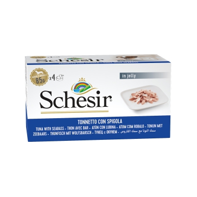 Schésir 4x85g Thon bar Chien en gelée 