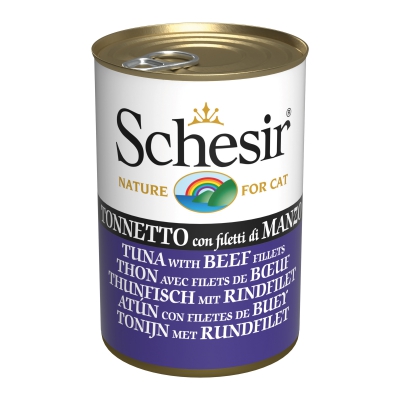 Schésir 6x140g Thon filet de boeuf Chat en gelée 