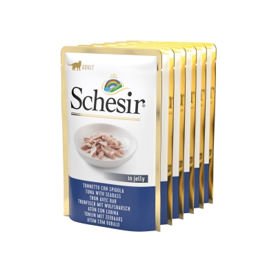 Schésir 6x85g Thon bar Chat en gelée 