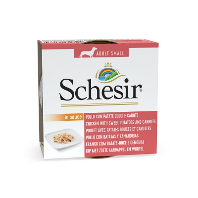 Schésir 85g Poulet patate douce et carottes  Chien Petit cuisine