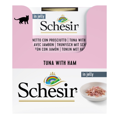 Schésir 85g Thon jambon  Chat en gelée