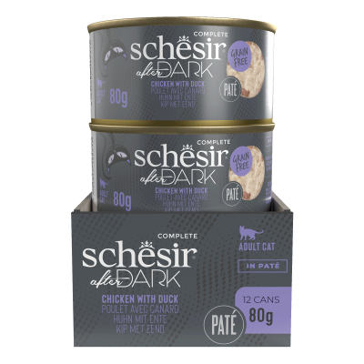 Schesir After Dark - 80g - Paté - Poulet Avec Canard x12 ok