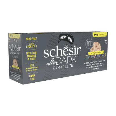Schesir After Dark - 80g - Paté - Pack variété x12