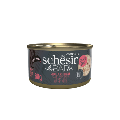 Schesir After Dark - 80g - Paté - Poulet Avec Bœuf x12