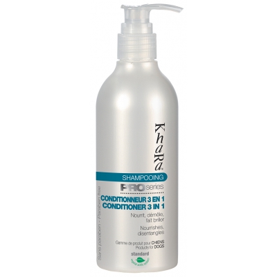 Shampooing pour chien - conditionneur Khara 3 en 1