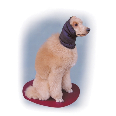 Snood tissu - pour maintenir le poil d’un chien d’exposition en parfait état.