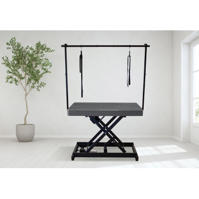 Table de toilettage Vivog I-design texture pailletée - Acier