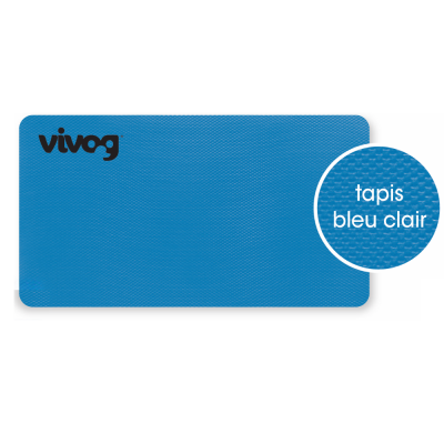 Tapis antidérapant prédécoupé pour plateau - Bleu Clair