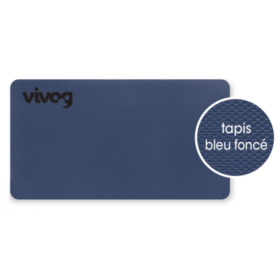 Tapis antidérapant prédécoupé pour plateau - Bleu Foncé
