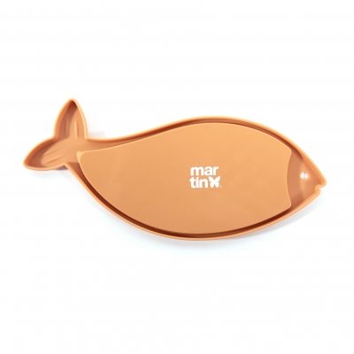 Tapis de léchage "poisson" silicone pour chat - jaune 1