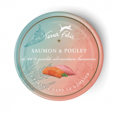Terra Felis - Nourriture pour Chat - Saumon Poulet - x12
