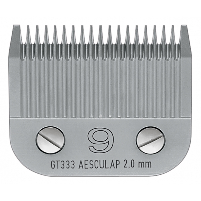 Tête de coupe tondeuse - système Clip - Aesculap Snap On GT333 - N° 9 - 2mm