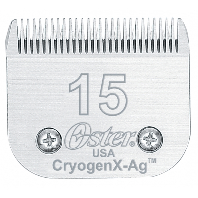 Tête de coupe tondeuse - système Clip - Oster CryogenX-Ag - N° 15 - 1,2mm