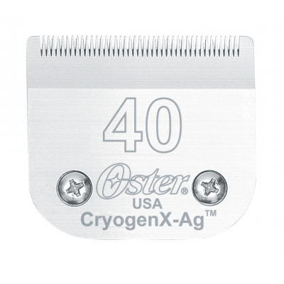 Tête de coupe tondeuse - système Clip - Oster CryogenX-Ag - N° 40 - 0,25mm