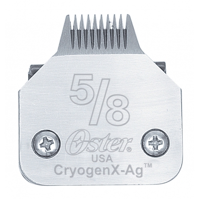 Tête de coupe tondeuse - système Clip - Oster CryogenX-Ag - N° 5/8 - pattes et cousinnets