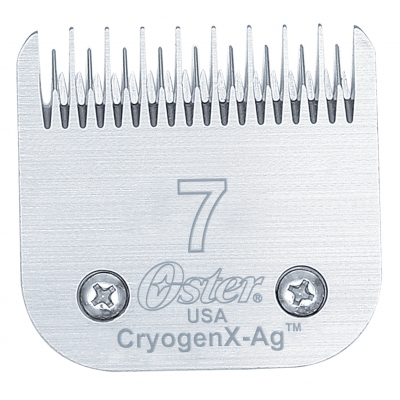 Tête de coupe tondeuse - système Clip - Oster CryogenX-Ag - N° 7 - 3,2mm