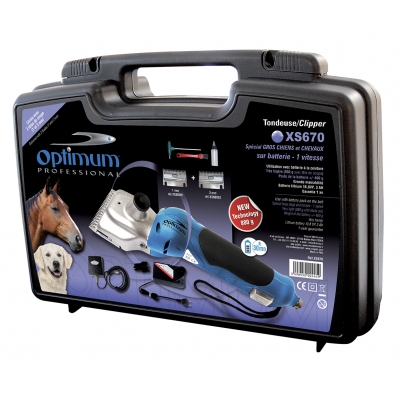 Tondeuse de toilettage gros chiens, bovins, chevaux - Optimum XS670 sans fil