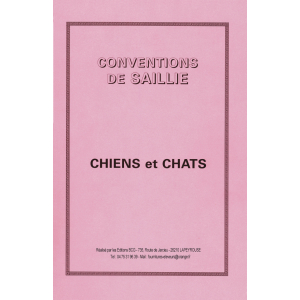 Carnet de convention de saillie - rose