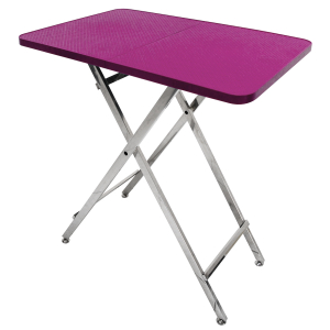 Table de toilettage pliante plastique COLOR - 68x46cm - rose