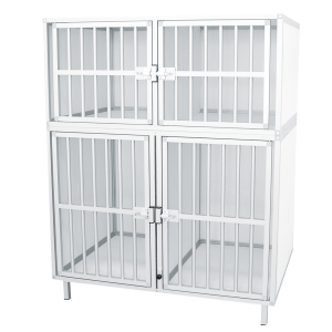 Meuble de gardiennage sur pied avec 4 cages - Vivog