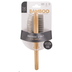 Brosse 2-en-1 - Bamboo