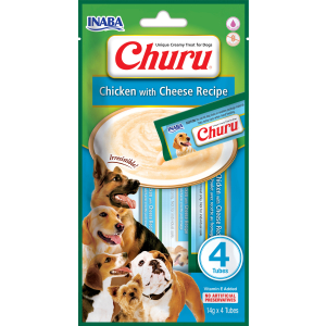 Inaba Dog Churu poulet et fromage - 4 tubes