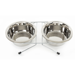 Support de gamelle en inox - 1.5L x 2