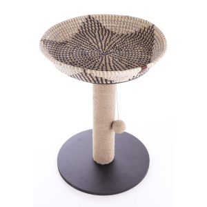 Arbre à chat avec corbeille en papyrus - Sensation Vietnam - 50cm - marron
