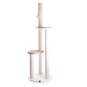 Arbre à chat à 3 niveaux avec plateforme - Blanca - 154cm - blanc