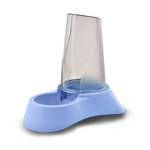 Distributeur 2 en 1 en plastique - Plastique Mix - 650ml - bleu marine