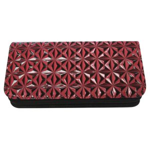 Pochette pour ciseaux et peignes - Vivog - Fuchsia motif diamant