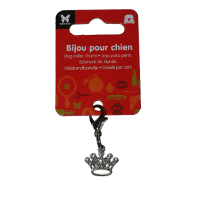 Necklace pendant - crown - yellow