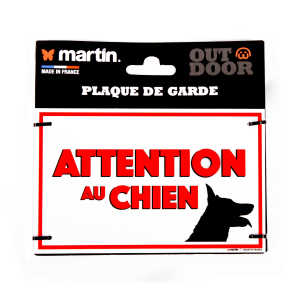 Sign - "Beware of the dog" - red