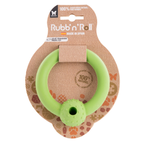Rubber treat ring - Rubb'n'Treats - green