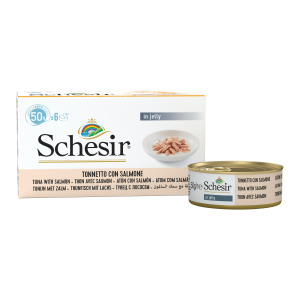 Schesir tuna salmon cat in jelly - 6x50g