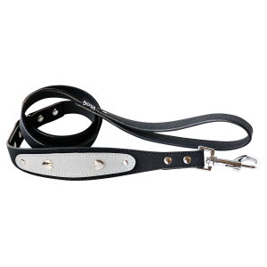 Laisse - Cœur Metal - 1.20m - noir