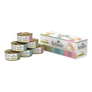 Schesir multi-saveurs dans le bouillon - 6x70g