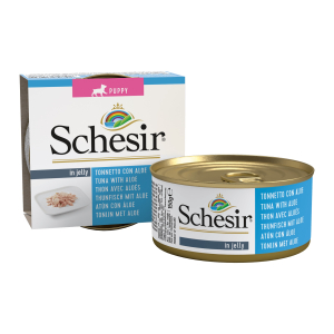 Schesir thon aloès chiot en gelée - 150g