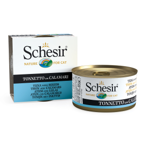 Schesir thon calamars chat en gelée - 85g
