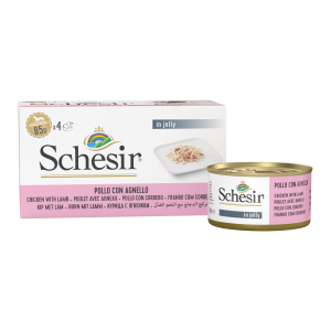Schesir poulet agneau chien en gelée multipack - 4x85g
