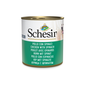Gelée poulet épinards pour chien - Schésir - 285g