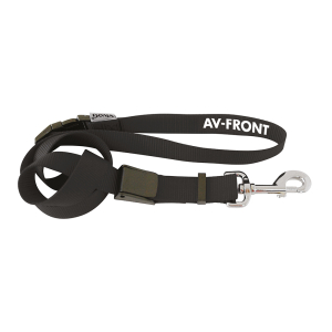Adjustable nylon strap front BASIC 2.5cm - black