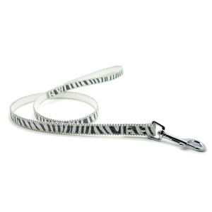 Laisse fantaisie - Zèbre - <100cm - 2cm - noir
