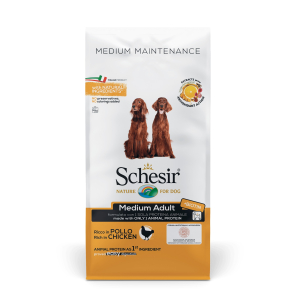 Schesir poulet chien moyen - 12kg