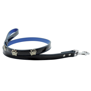 Laisse fantaisie - Queen - <100cm - 2cm - bleu clair