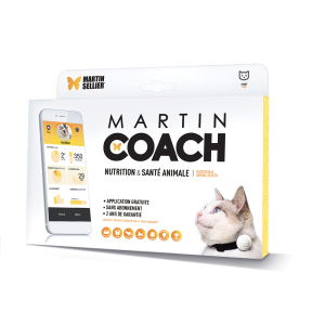 Traqueur d'activité pour chat - Martin coach - blanc