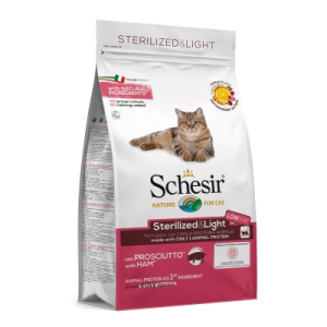 Schesir jambon chat stérilisé light - 1,5kg
